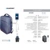 Mochila Con Cargador Usb, Toma De Auriculares, Cómoda, Resistente Gris  Blaupunkt Blp0280.143