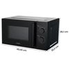 Microondas Mo20b8 700w - 20l Negro Oceanic