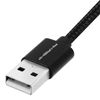 Cable Usb A Usb Tipo C Akashi Nailon Ultrarresistente 1 Metro – Negro