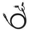 Cable Usb-c 3 En 1 Intensidad 3a Carga Sincronización 1m Akashi Negro