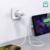 Cargador Usb / Usb-c 20w Pd Qc 3.0 Con Cable Akashi Lightning Blanco