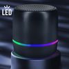 Altavoz Inalámbrico Extra-bass 5w Led Multicolor Autonomía 4h Akashi Negro