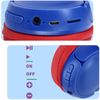 Casco Bluetooth 5.1 Infantil 8 Horas De Autonomía Plegable Akashi Azul / Rojo