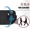 Riñonera Viaje Antirrobo,riñonera Impermeable Ligera De Seguridad,bolsa De Cinturón De Dinero Antirrobo Con Rfid,riñonera Para Pasaportes Esconder Efectivo,tarjetas Para Hombre Y Mujer(negro)