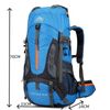 70l Mochila Senderismo Trekking Camping Viaje Para Hombre Mujer（azul Tesoro）