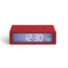 Lexon Reloj Despertador Flip+ Goma Roja
