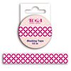 Masking Tape 10 M - Cinta Adhesiva Fuchsia Y Blanco