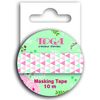 Masking Tape Con Triángulos Verdes Y Rosa