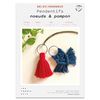 Joyas Macramé - 2 Colgantes Rojo Y Azul