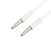 Cable Audio Auxiliar Doble Jack 3,5mm Macho Macho 1m - Blanco