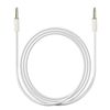 Cable Audio Auxiliar Doble Jack 3,5mm Macho Macho 1m - Blanco