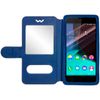 Funda Smartphone De 3,8 A 4,3 Pulgadas Doble Ventana – Azul Oscuro