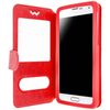 Funda Smartphone De 3,8 A 4,3 Pulgadas Doble Ventana – Roja