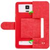 Funda Smartphone De 3,8 A 4,3 Pulgadas Doble Ventana – Roja