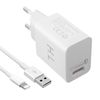 Cargador Rápido Qualcomm Quick Charge 3.0 + Cable Iphone – Blanco