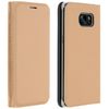 Funda Samsung Galaxy S7 Edge Libro Billetera Flip Book Cover - Oro