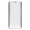 Funda Libro Billetera Efecto Espejo Plata Galaxy S8 Plus Tapa Translúcida