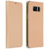 Funda Samsung Galaxy S8 Plus Libro Billetera Flip Book Cover – Oro