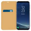 Funda Samsung Galaxy S8 Plus Libro Billetera Flip Book Cover – Oro