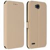 Funda Libro Billetera Lg X Power 2 - Funda Ultrafina - Oro