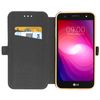 Funda Libro Billetera Lg X Power 2 - Funda Ultrafina - Oro