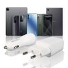 Pack Cargador 2.1a + Cargador Para Coche 2.1a + Cable Iphone 1m - Blanco