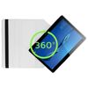 Funda Libro Huawei Mediapad M3 Lite 10 Giratoria 360º Función Soporte - Blanca
