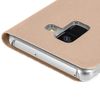 Funda Samsung Galaxy A8 Libro Billetera Flip Book Cover - Oro