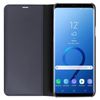 Funda Libro Efecto Espejo Negra Samsung Galaxy S9 Plus Tapa Translúcida Soporte