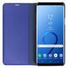 Funda Libro Efecto Espejo Azul Samsung Galaxy S9 Plus Tapa Translúcida Soporte