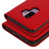 Funda Samsung Galaxy S9 Plus De Cuero Billetera Función Soporte – Roja