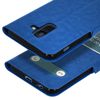 Funda Samsung Galaxy A6 Plus Libro Con Doble Ventana Carcasa De Silicona – Azul