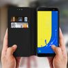 Funda Samsung Galaxy J6 Libro Billetera Función Soporte – Negro