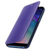 Funda Libro Efecto Espejo Violeta Samsung Galaxy J6 Tapa Translúcida Soporte
