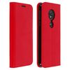 Funda Motorola Moto G6 Play/moto E5 De Cuero Billetera Función Soporte – Roja