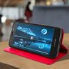 Funda Motorola Moto G6 Play/moto E5 De Cuero Billetera Función Soporte – Roja