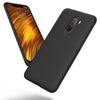 Carcasa Xiaomi Pocophone F1 A Rayas De Silicona - Negra