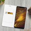 Funda Pocophone F1 Libro Billetera Flip Book Cover – Blanca