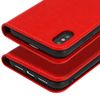 Funda Apple Iphone Xs Max De Cuero Billetera Función Soporte – Roja