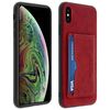 Carcasa Protectora Iphone Xs Max Tarjetas Función Soporte – Roja