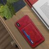 Carcasa Protectora Iphone Xs Max Tarjetas Función Soporte – Roja