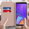 Funda Samsung Galaxy A7 2018 Libro Billetera F. Soporte – Champán