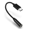 Adaptador Usb Tipo C A Jack 3,5 Mm Hembra - Negro