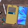 Funda Libro Cartera Con Ventana Huawei P30 Lite F. Soporte - Dorada