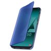 Funda Efecto Espejo Samsung Galaxy A50 Tapa Translúcida F. Soporte - Azul