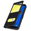 Funda Samsung Galaxy J6 Con Doble Ventana Carcasa De Silicona – Negro