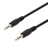 Cable De Audio Jack 3,5 Mm Auxiliar Sonido Estéreo 1,5m Linq - Negro