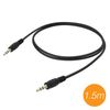 Cable De Audio Jack 3,5 Mm Auxiliar Sonido Estéreo 1,5m Linq - Negro