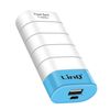 Powerbank 6000 Mah Y Cables Lightning, Micro-usb Y Usb-c - Linq Blanco Y Azul