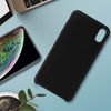 Carcasa De Silicona Apple Iphone Xs Max Semirrígida Mate Suave Al Tacto - Negro